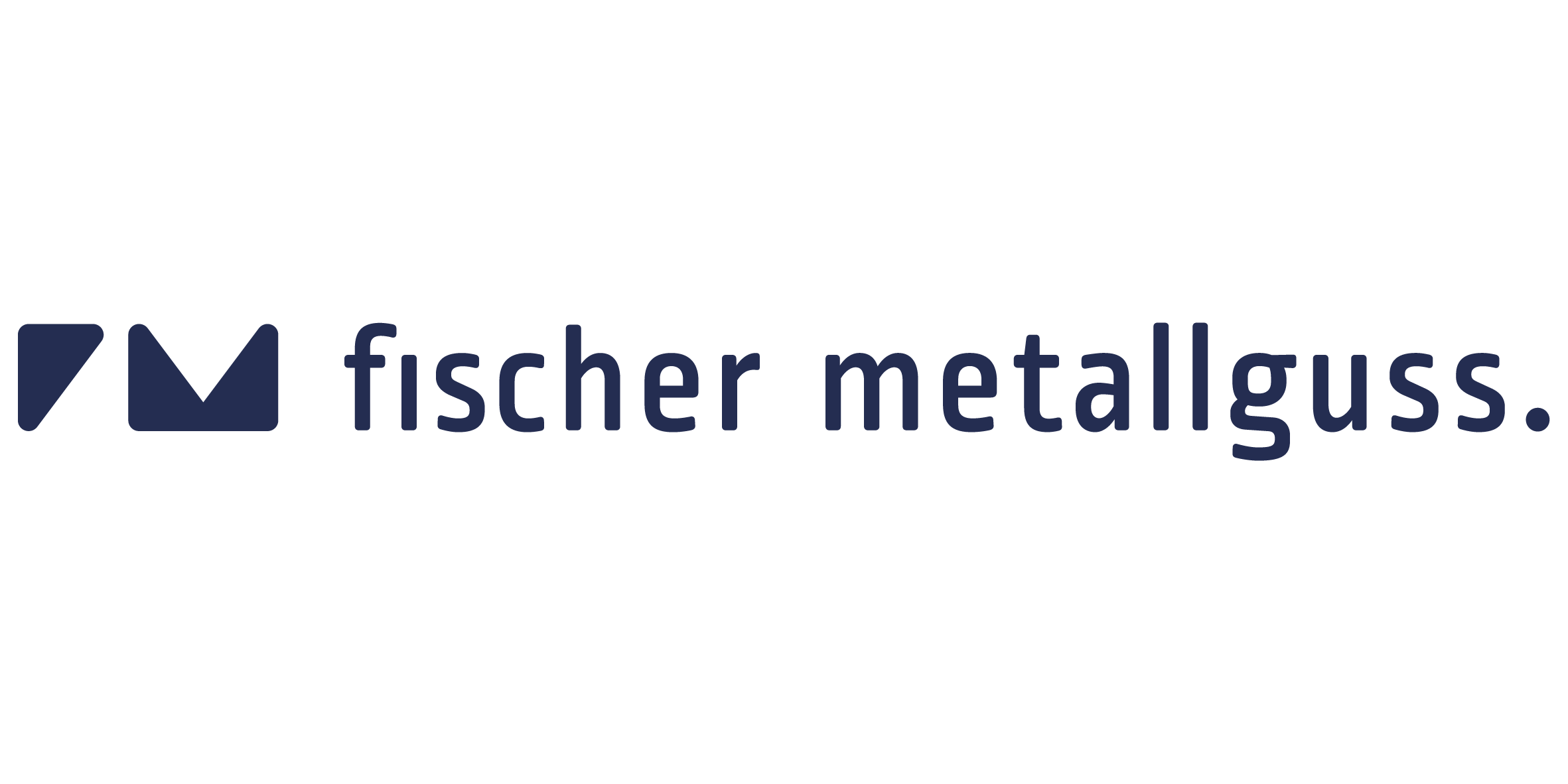 Fischer Metallguss Bildmarke in Space Indigo